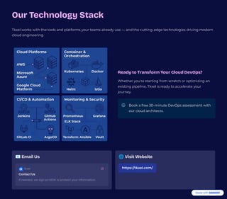 Cloud DevOps Services | CI/CD, Kubernetes, AWS, Azure & GCP | Tkxel | PDF