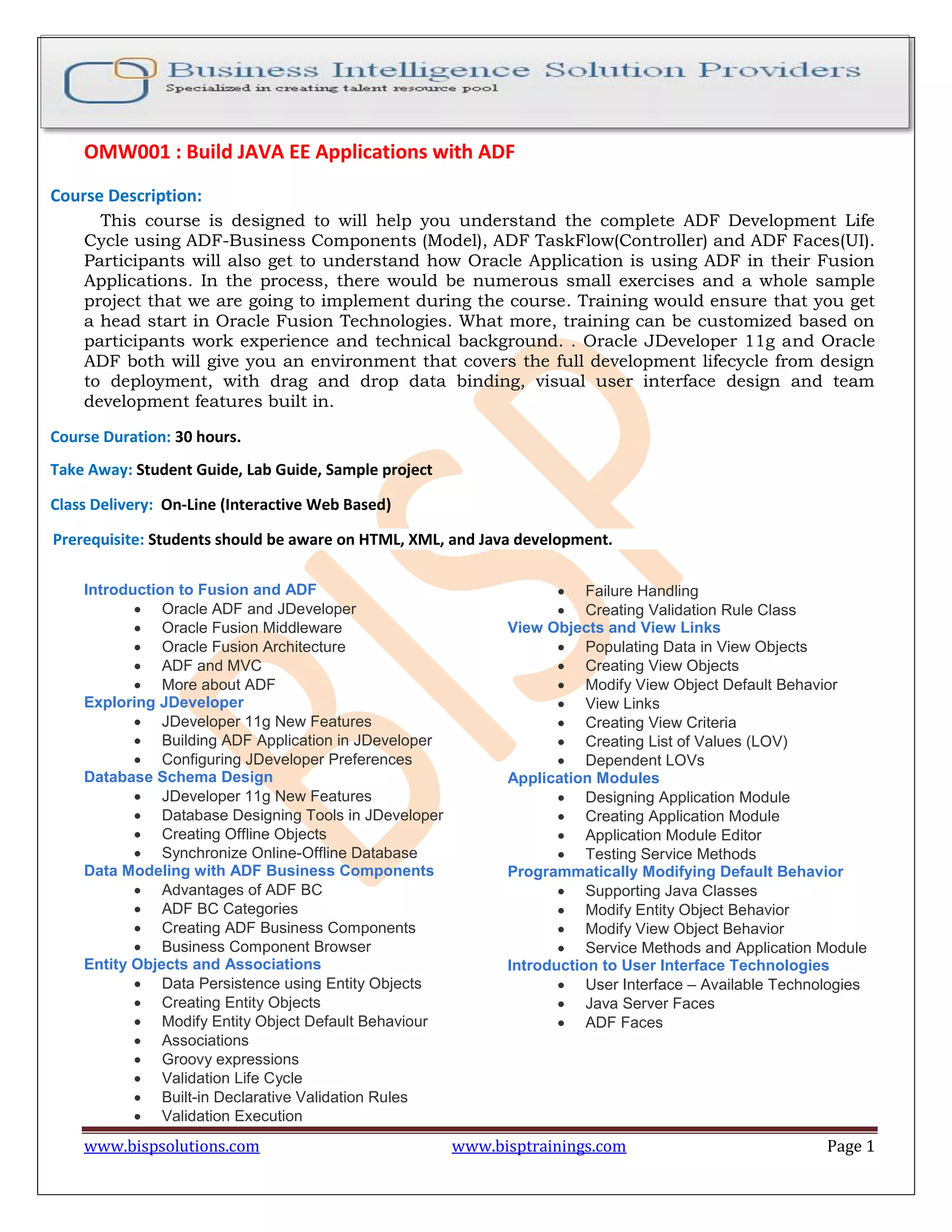 Build java-ee-applications-with-adf | PDF