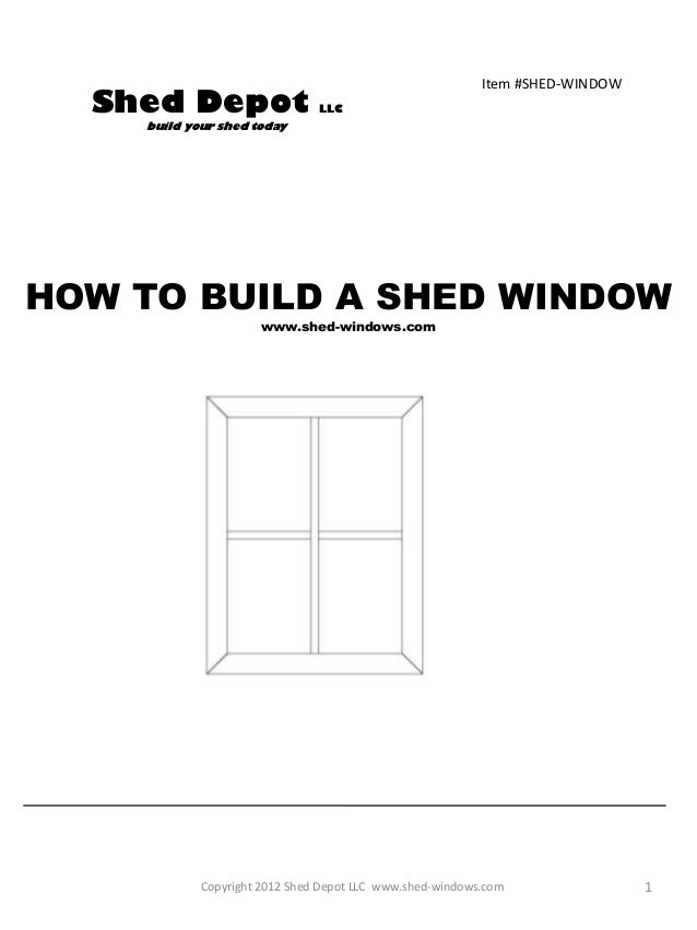 Build Shed Windows