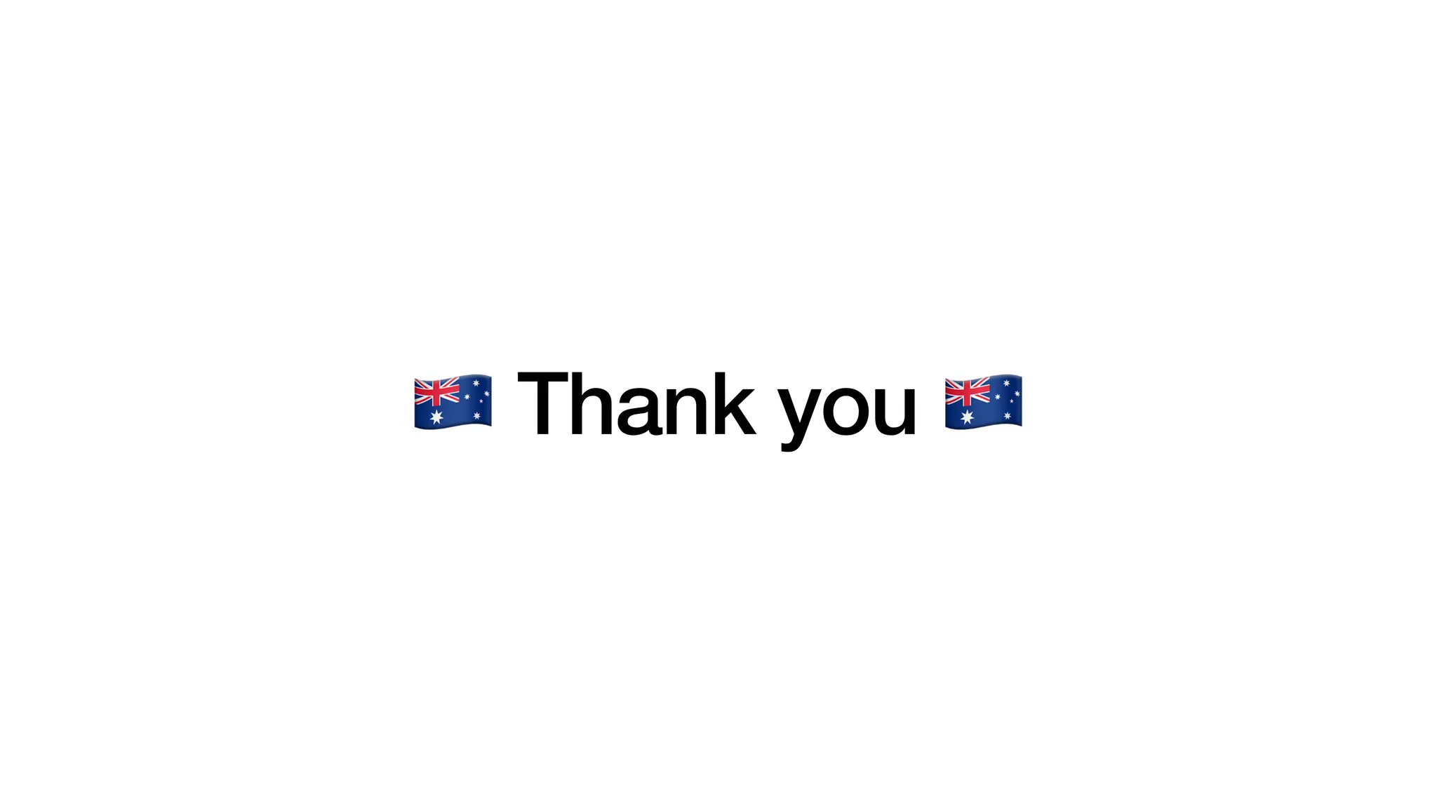 🇦🇺 Thank you 🇦🇺
 