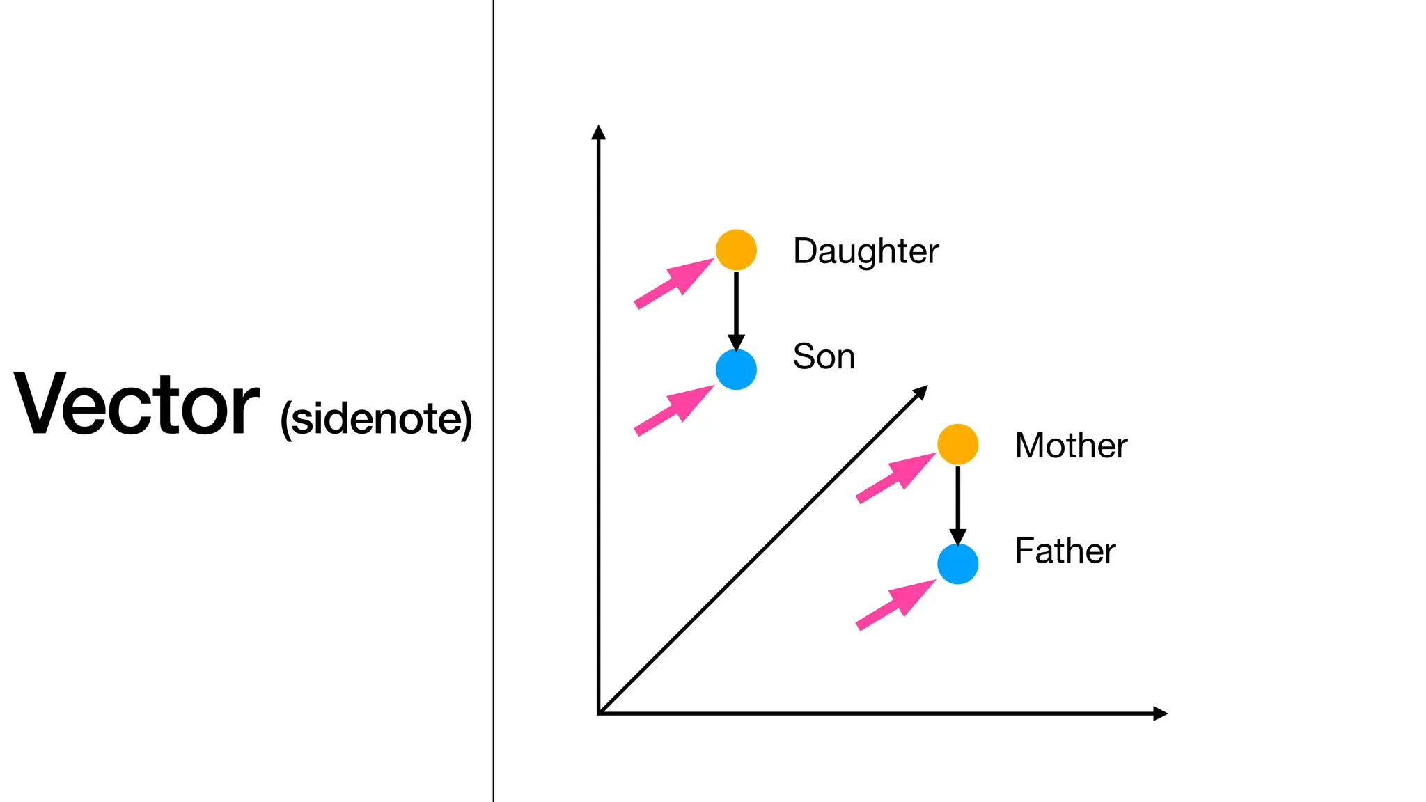 Vector (sidenote)
Mother
Father
Daughter
Son
 