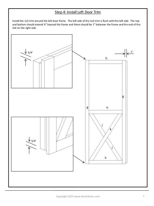 Build Your Own Shed Doors