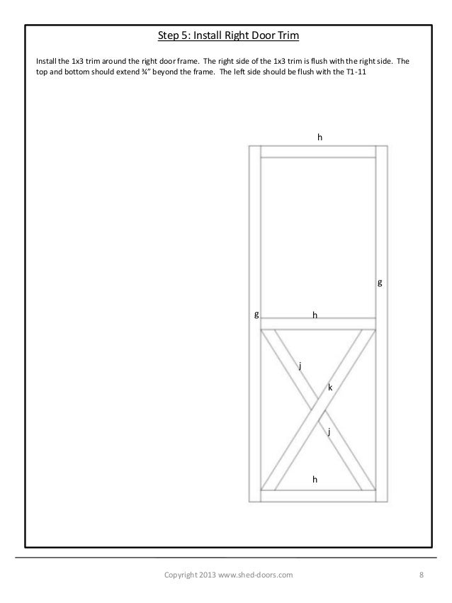 Build Your Own Shed Doors