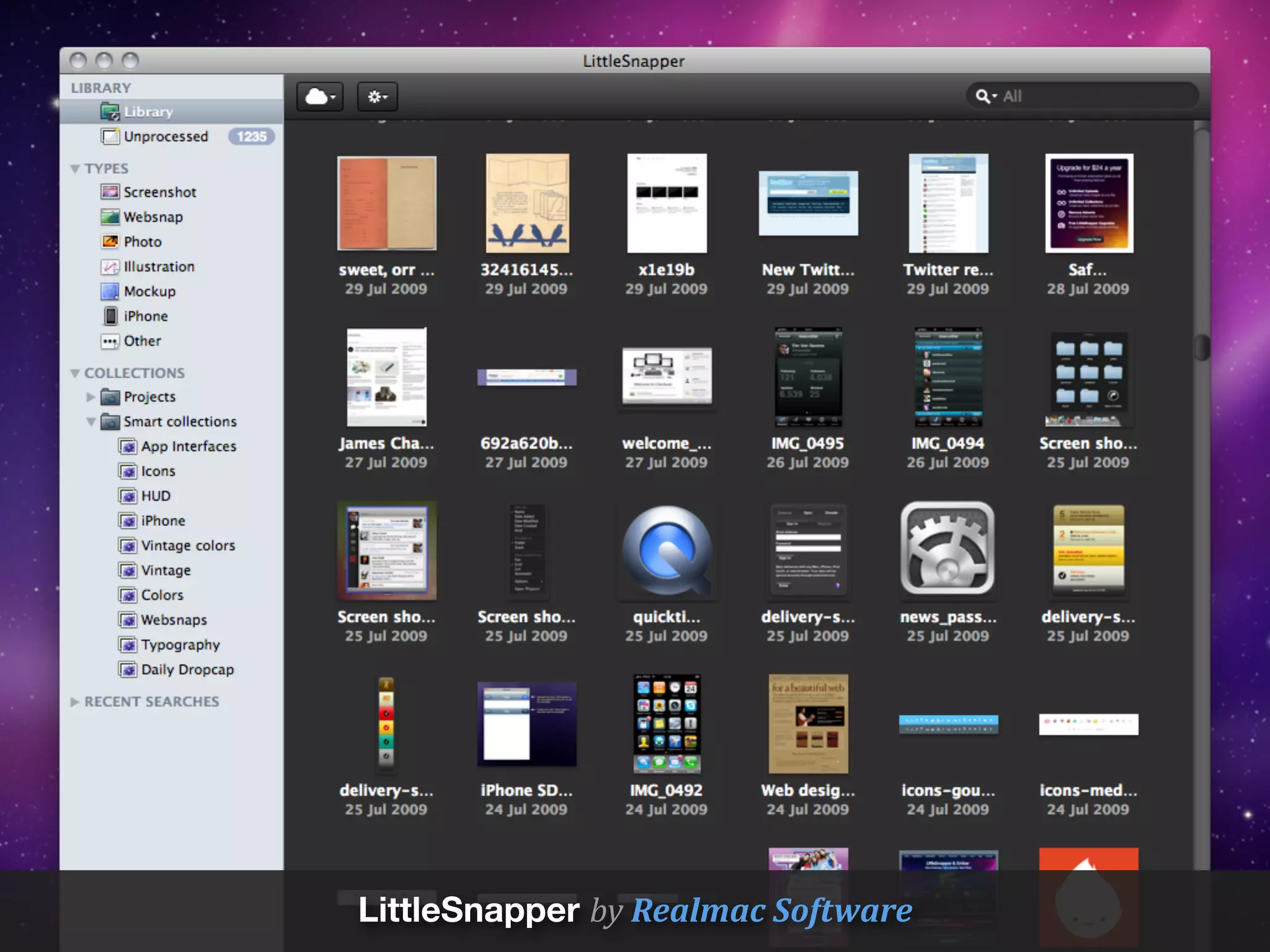 LittleSnapper by	
  Realmac	
  Software
 