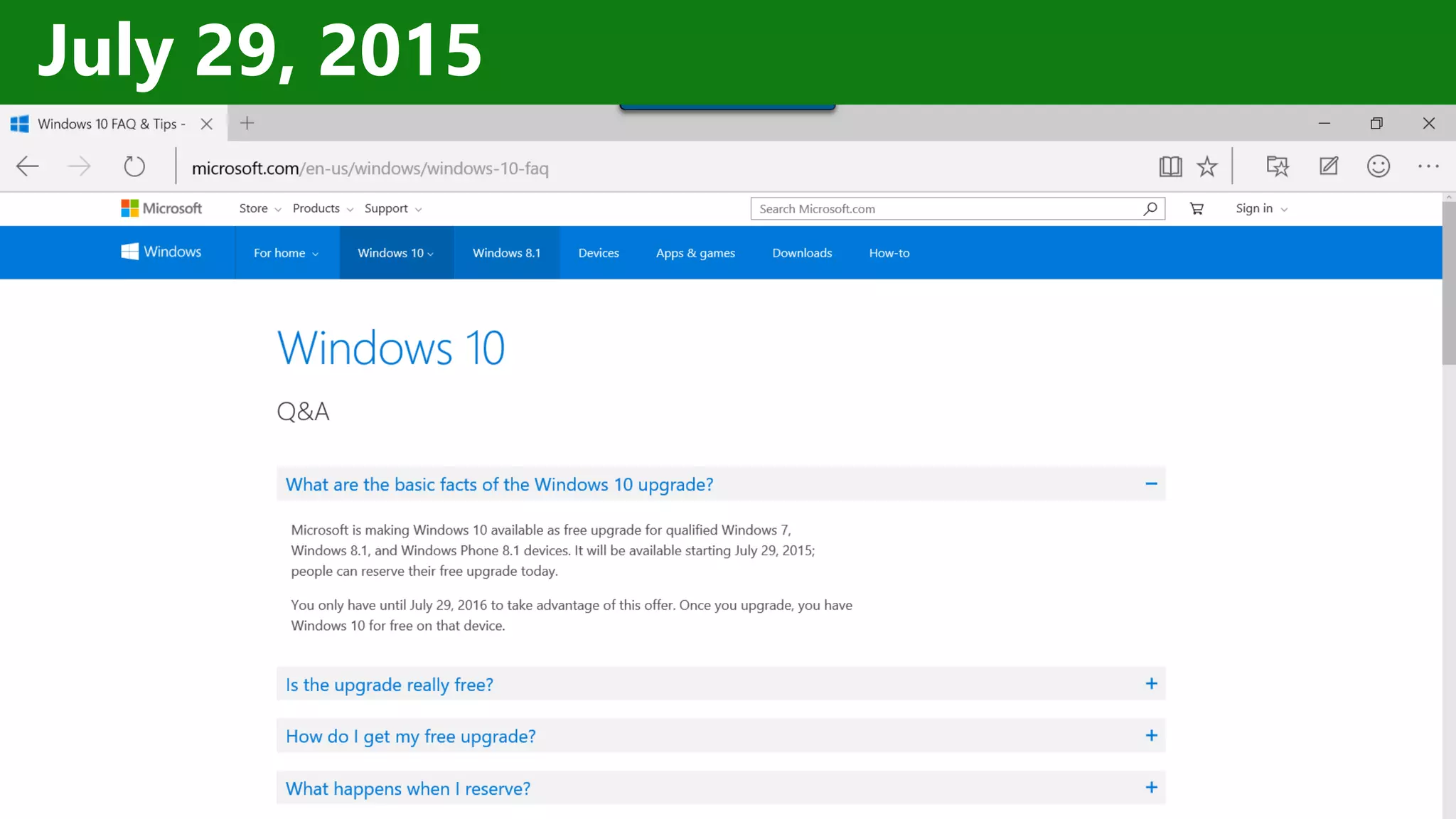 http://windows.Microsoft.com
July 29, 2015
 