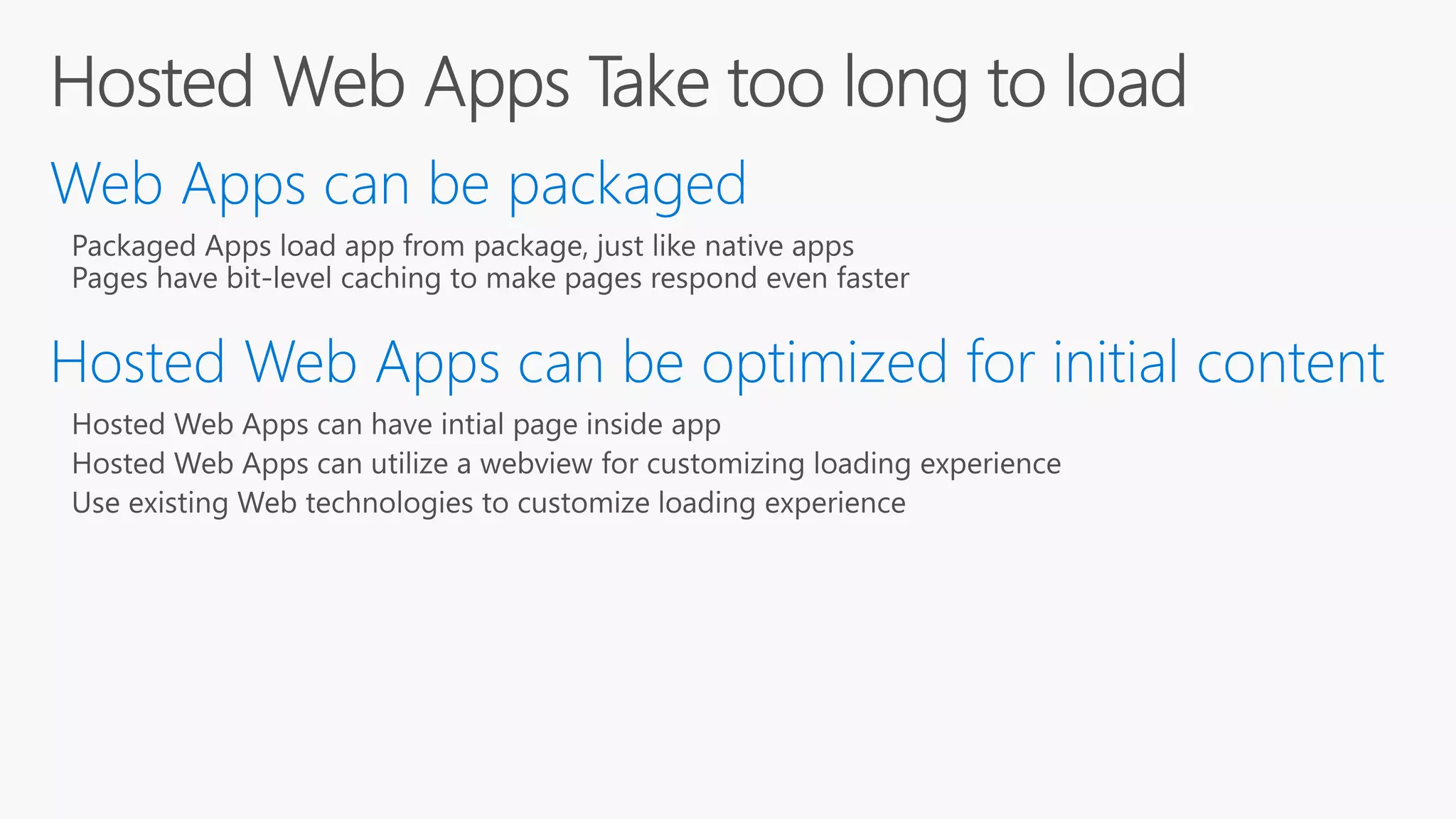 Build 2016 - P447 - Hosted Web Apps Myth #4: Hosted Web Apps Take Too Long to Load