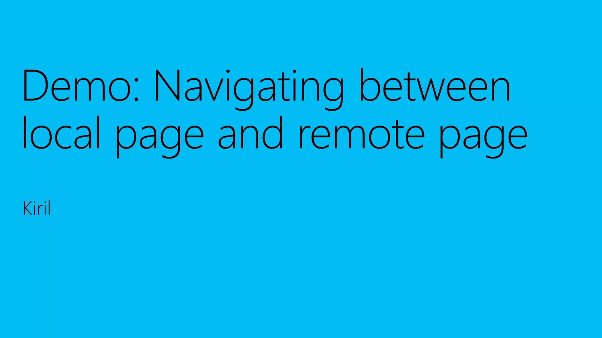 Build 2016 - P447 - Hosted Web Apps Myth #4: Hosted Web Apps Take Too Long to Load