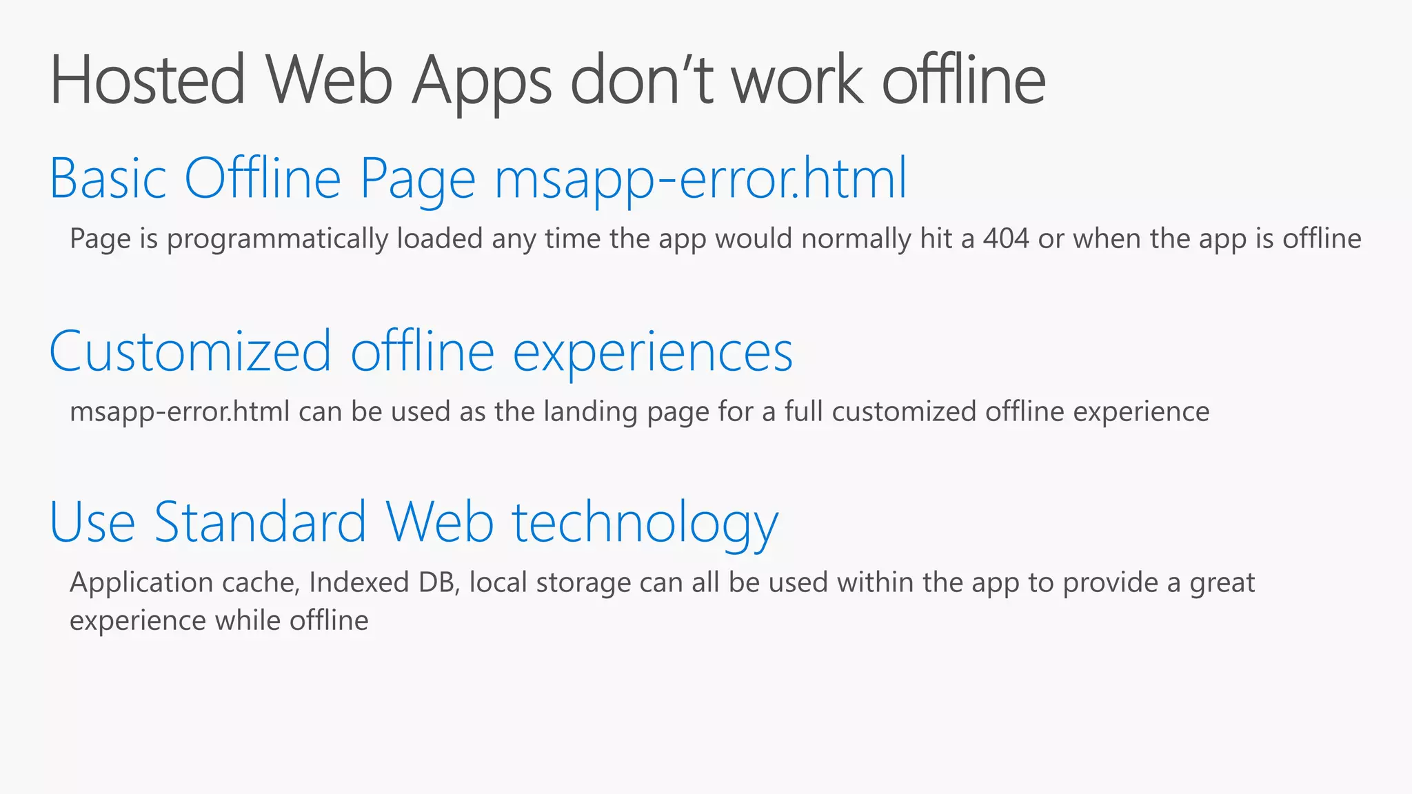 Build 2016 - P447 - Hosted Web Apps Myth #4: Hosted Web Apps Take Too Long to Load