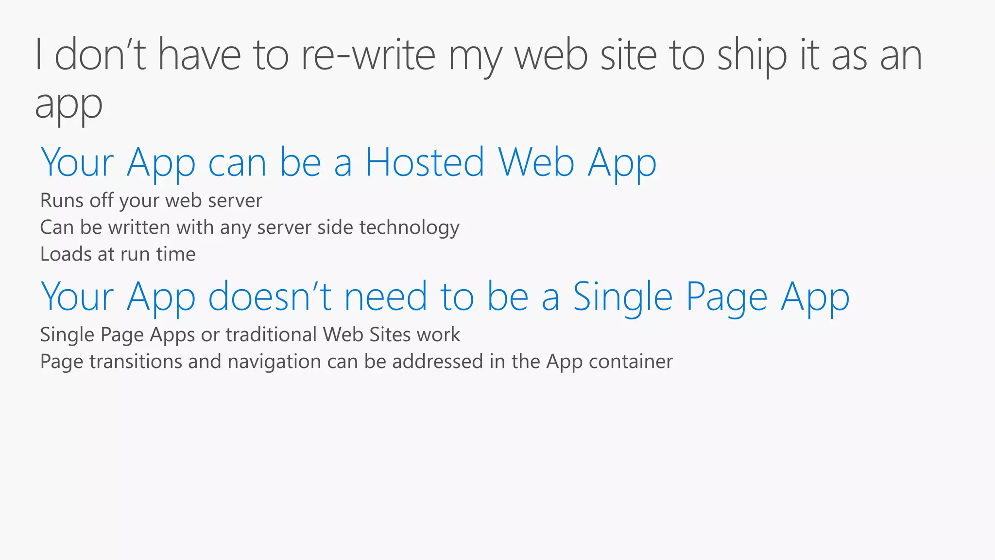 Build 2016 - P447 - Hosted Web Apps Myth #4: Hosted Web Apps Take Too Long to Load