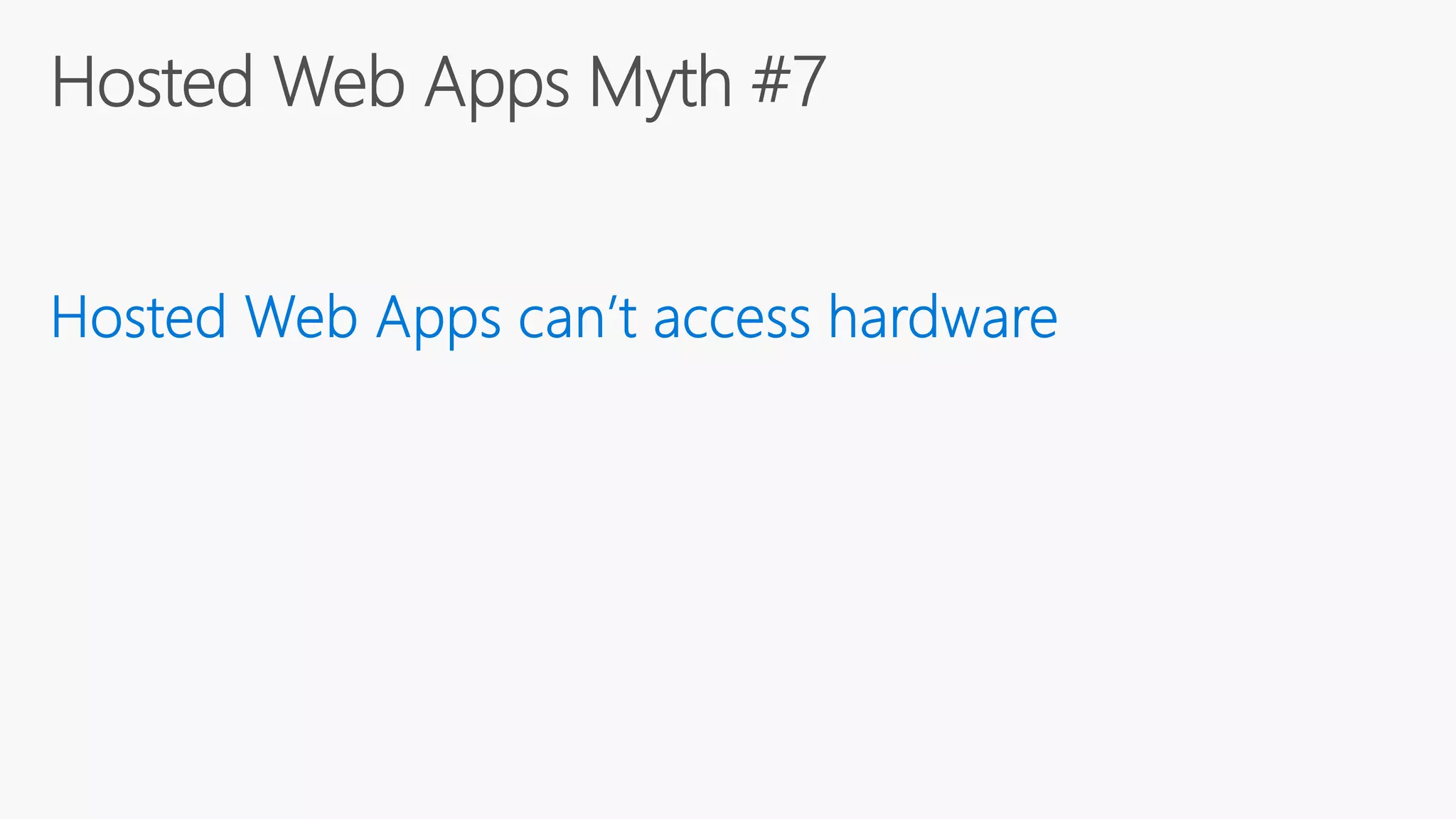 Build 2016 - P447 - Hosted Web Apps Myth #4: Hosted Web Apps Take Too Long to Load