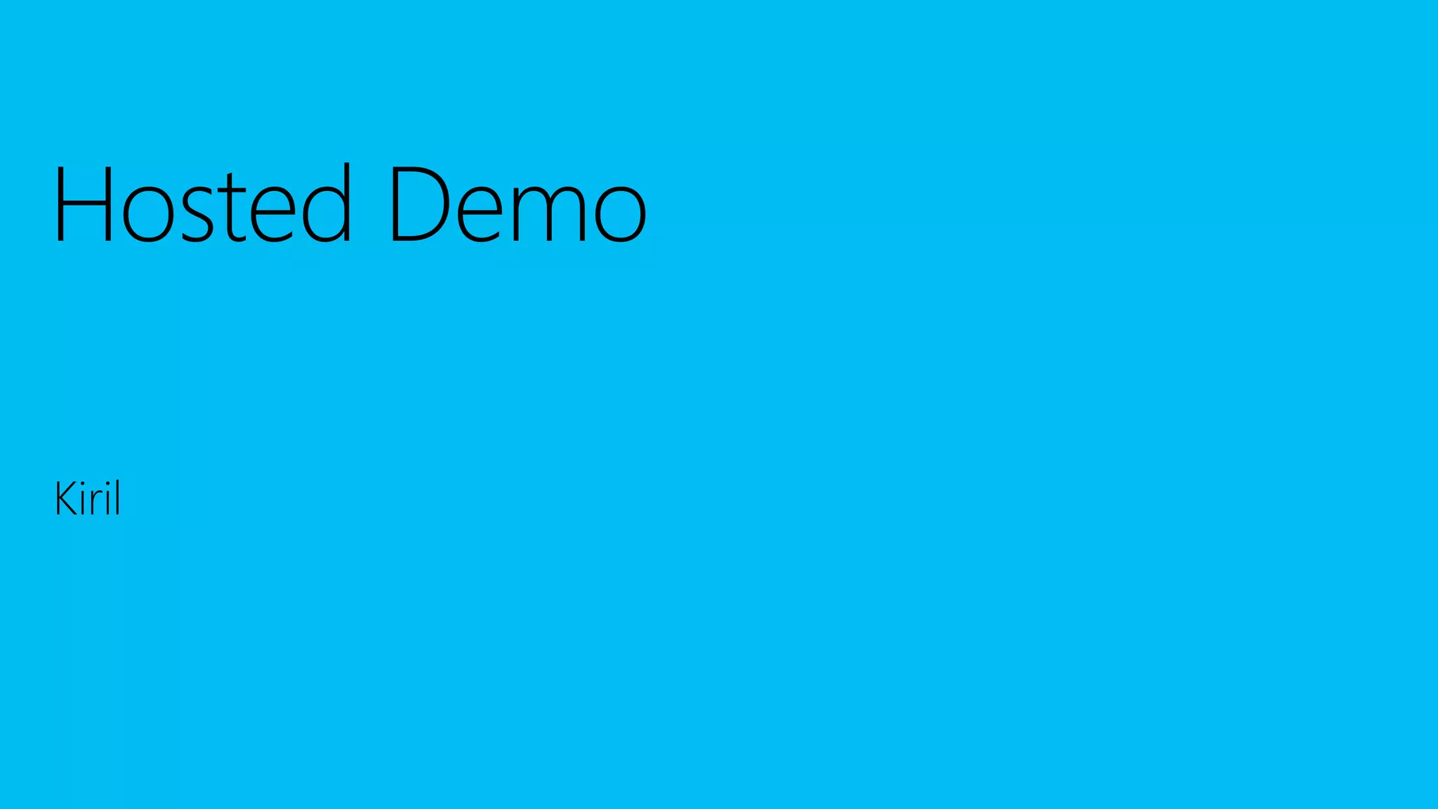 Build 2016 - P447 - Hosted Web Apps Myth #4: Hosted Web Apps Take Too Long to Load