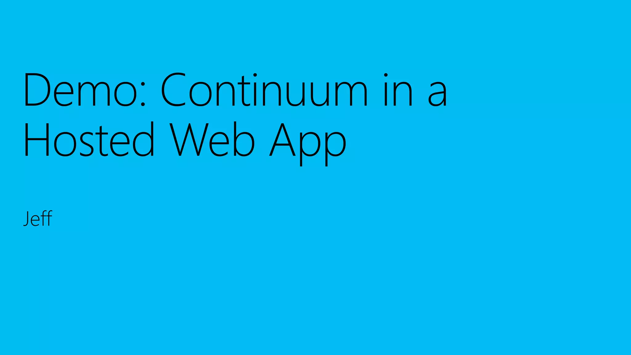 Build 2016 - P447 - Hosted Web Apps Myth #4: Hosted Web Apps Take Too Long to Load