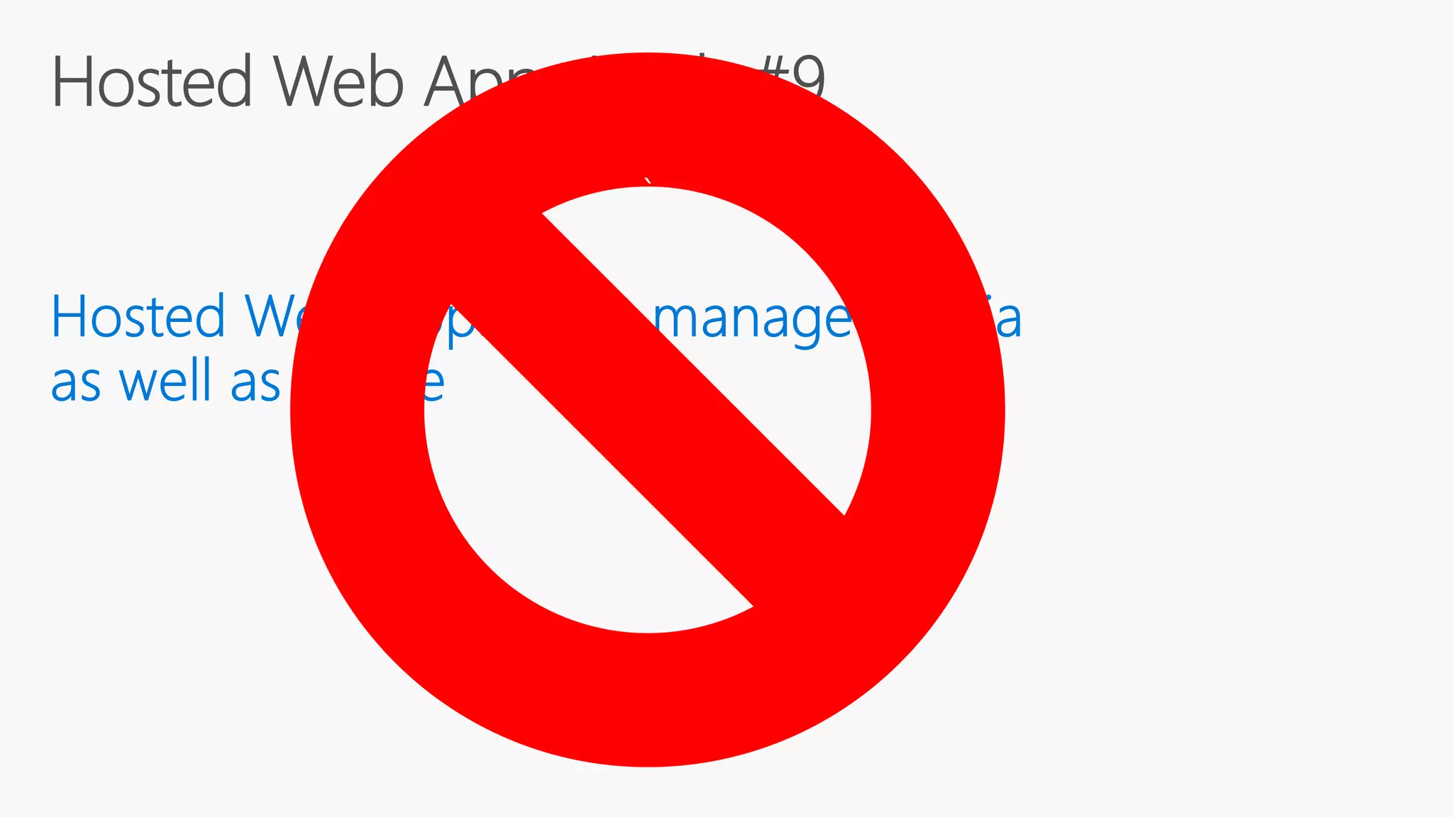 Build 2016 - P447 - Hosted Web Apps Myth #4: Hosted Web Apps Take Too Long to Load