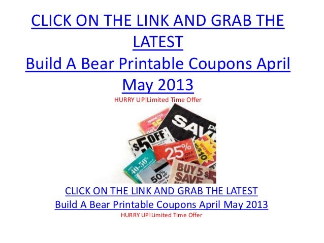 Build a bear printable coupons april may 2013 build a bear printable