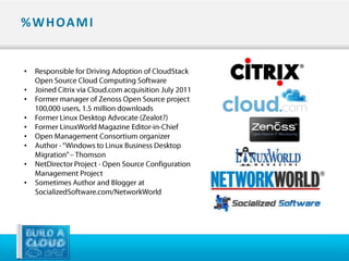 Overview: Building Open Source Cloud Computing Environments | PPTX