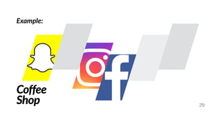 29
Coffee
Shop
Example:
 