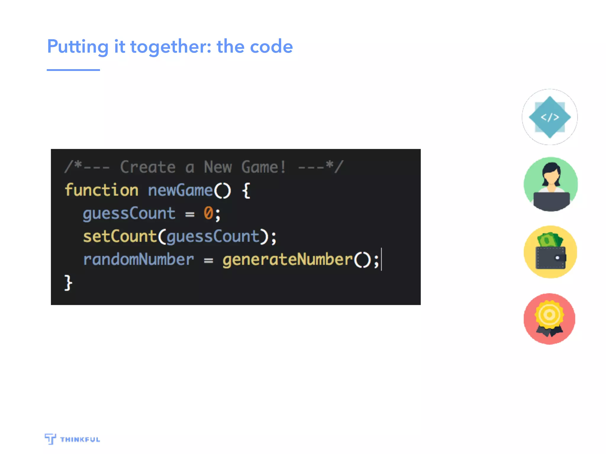 Putting it together: the code 
