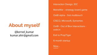 About myself
@kernel_kumar
kumar.ahir@gmail.com
 