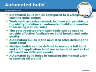 Build And Automation | PPT