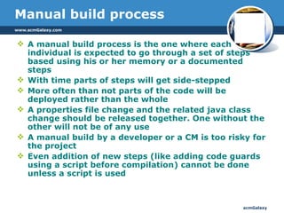 Creating Build Process Instructions Build And Automation | PPT