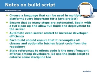 Build And Automation | PPT