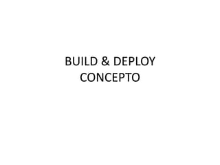 BUILD & DEPLOY
CONCEPTO

 