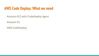 Build and deployment with Jenkins and Code Deploy on AWS | PPT