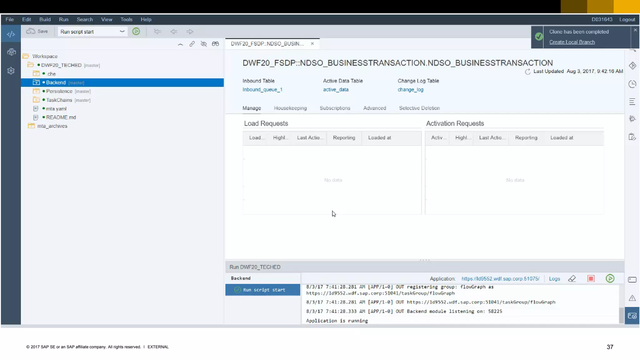 37EXTERNAL© 2017 SAP SE or an SAP affiliate company. All rights reserved. ǀ
 