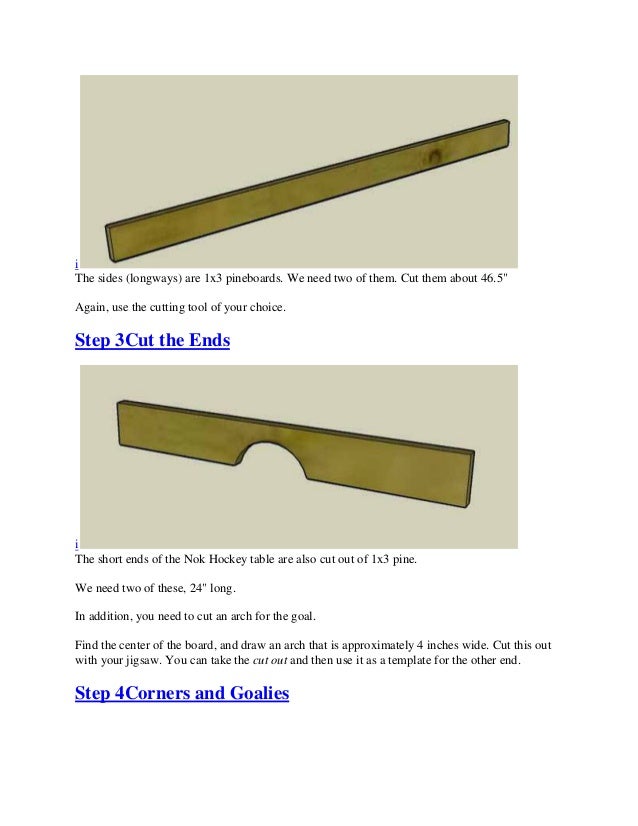 Build A Nok Hockey Table