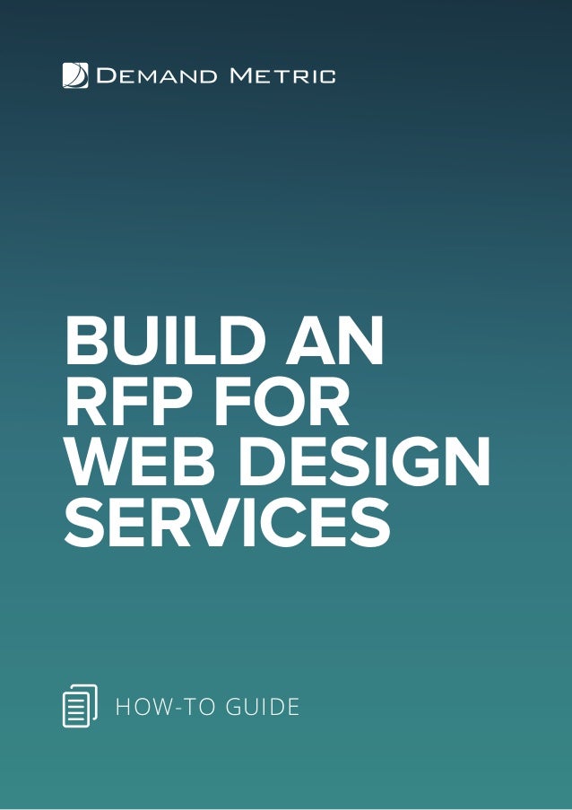 Build an RFP for  Design Services