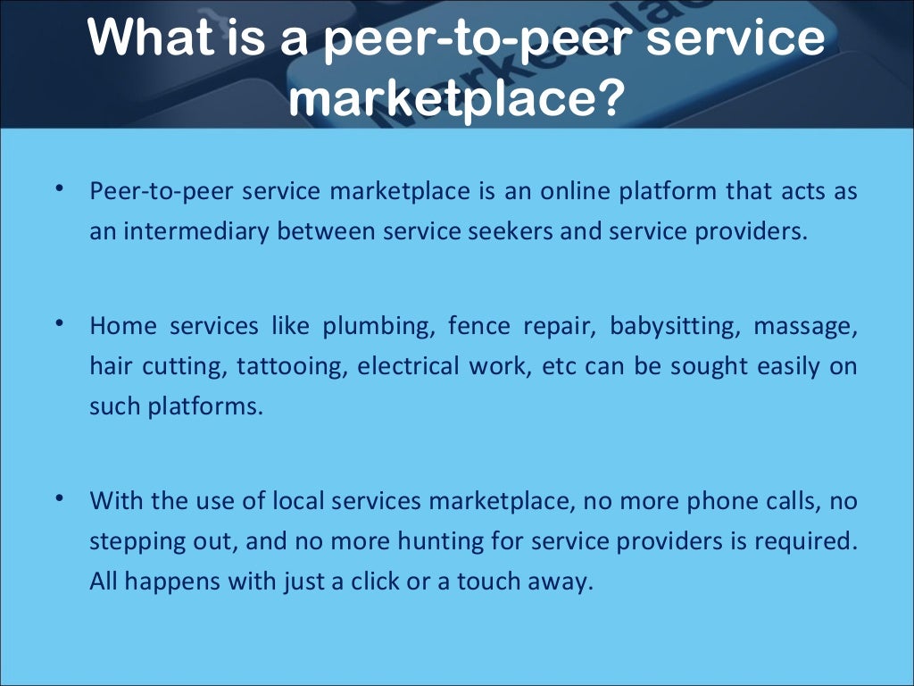 Build a peertopeer service marketplace using thumbtack clone script