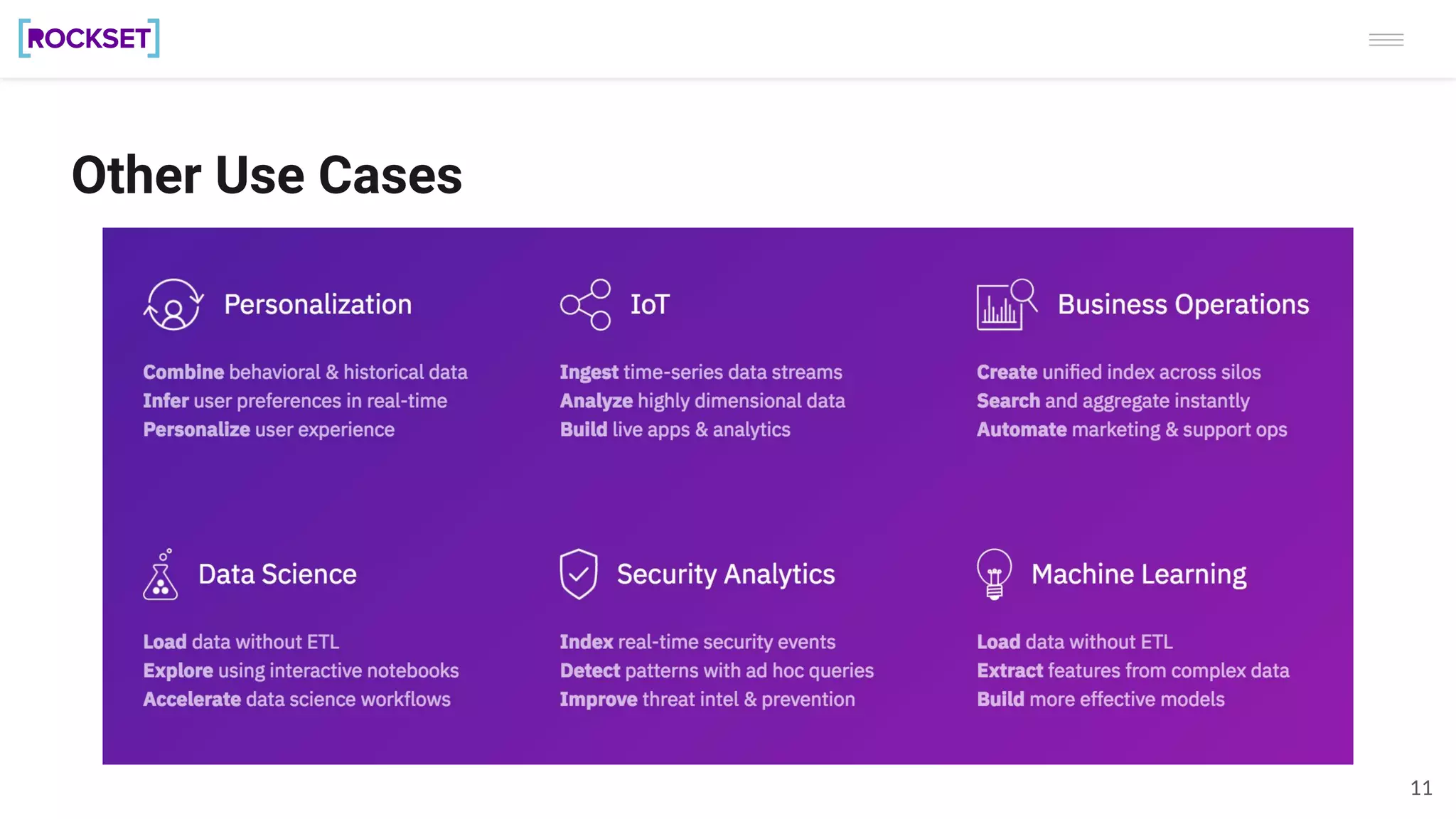 11
Other Use Cases