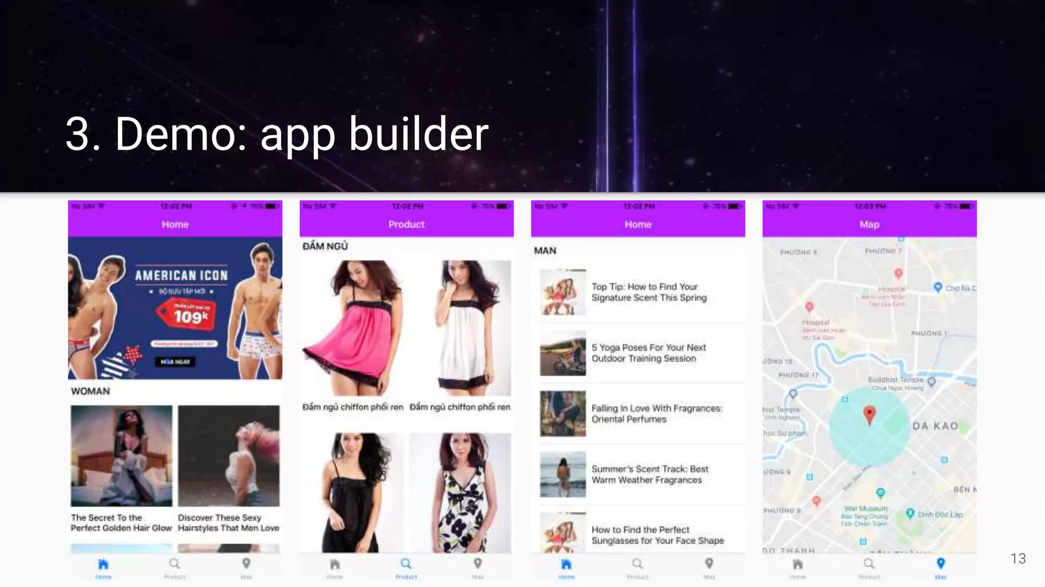 3. Demo: app builder
13
 