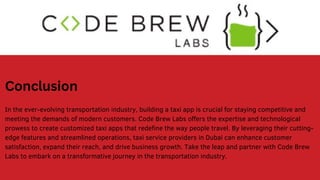 Build a Taxi App with Code Brew Labs | PDF