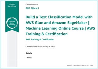 Build a Text Classification Model with AWS Glue and Amazon SageMaker.pdf