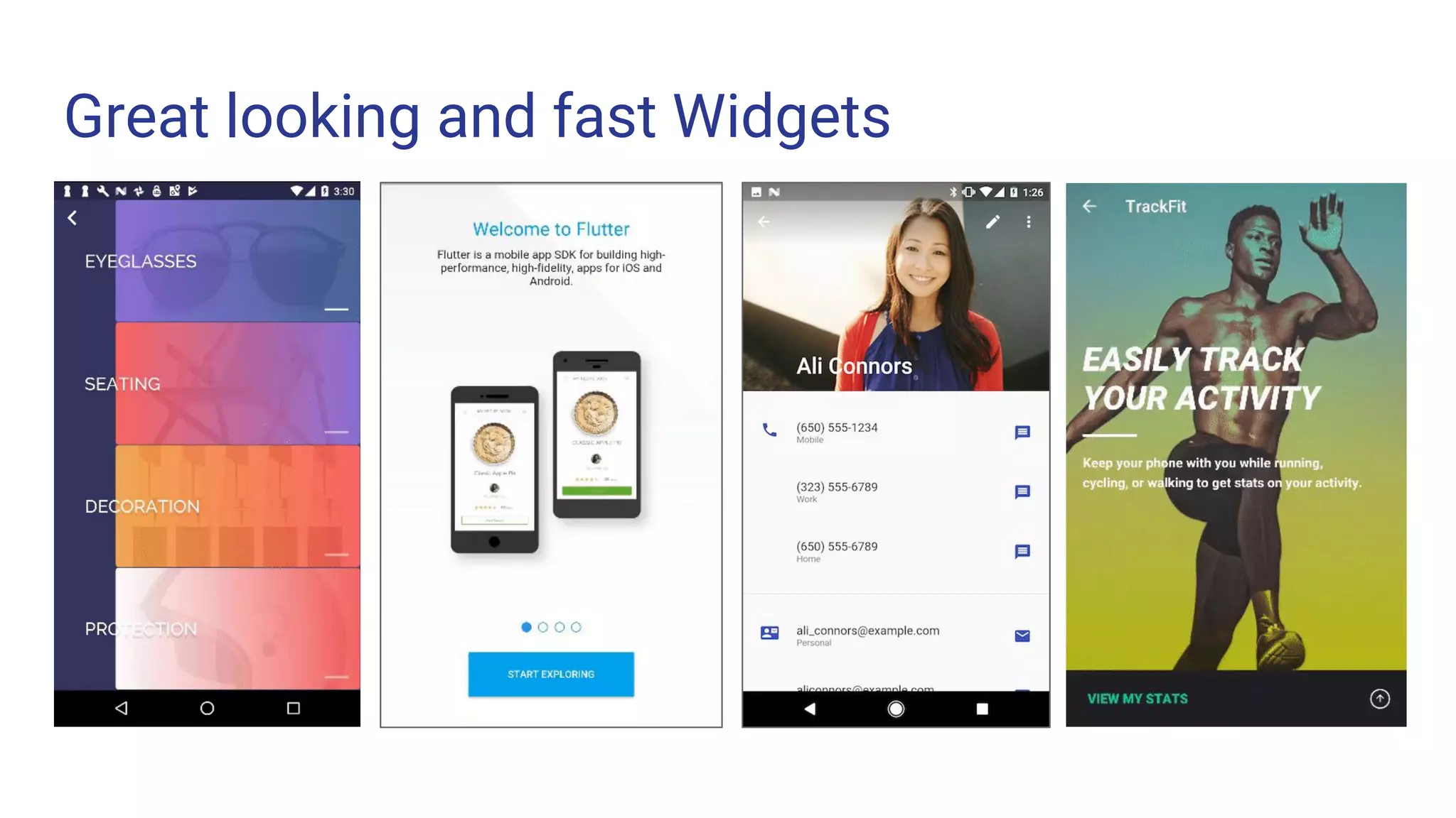 Great looking and fast Widgets
 