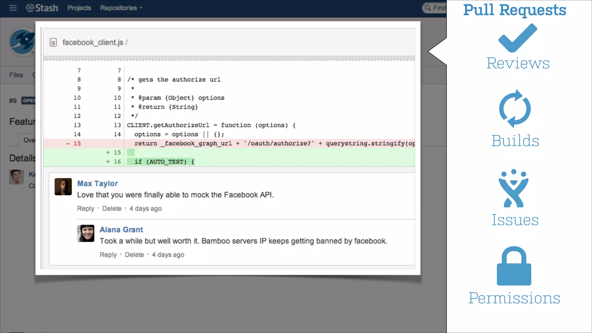 Pull Requests



Reviews


Builds


Issues


Permissions

 