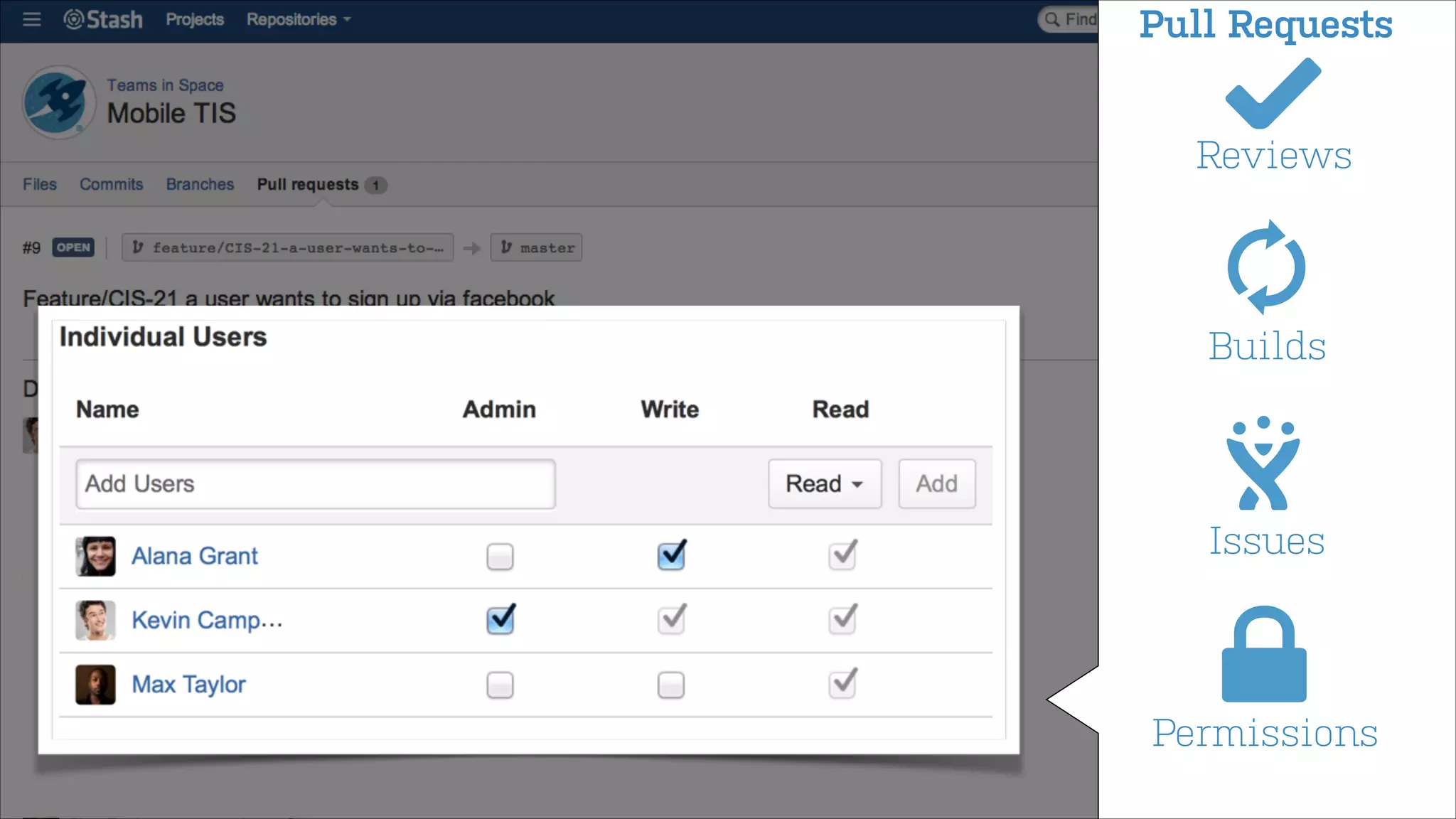 Pull Requests



Reviews


Builds


Issues


Permissions

 