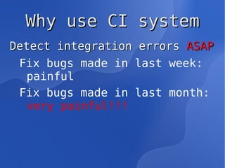 Similar projects CruiseControl.NET (C#) 