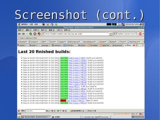 BuildBot A continuous integration system 
