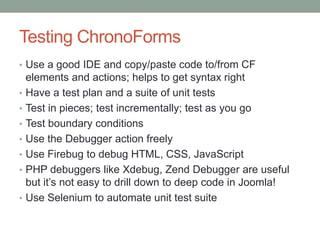 Build Joomla! 3.0 business apps with ChronoForms | PPTX