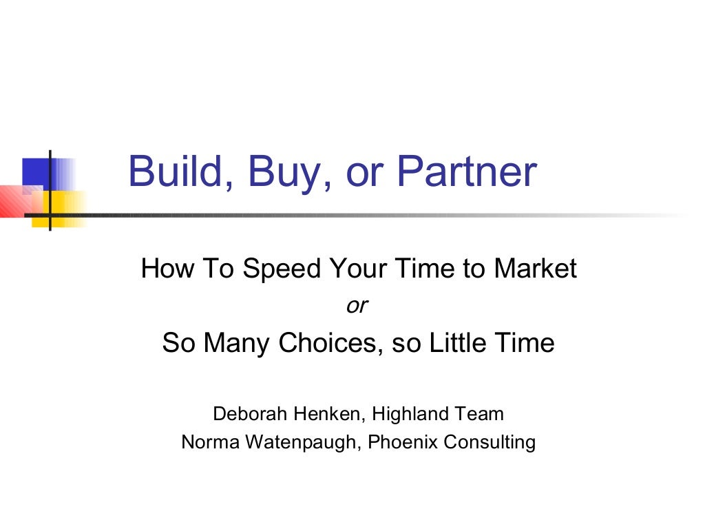 Build Buy Partner