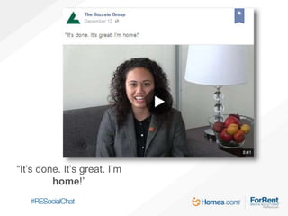 “It’s done. It’s great. I’m
home!”
 