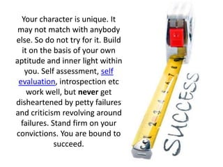 Build character through integrity | PPSX