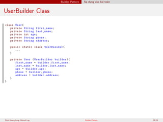 Builder Pattern | PDF