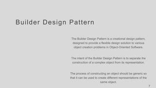 Builder design pattern | PPTX