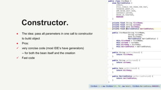 Builder pattern vs constructor | PPTX