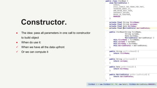 Builder pattern vs constructor | PPTX