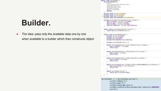 Builder pattern vs constructor | PPTX