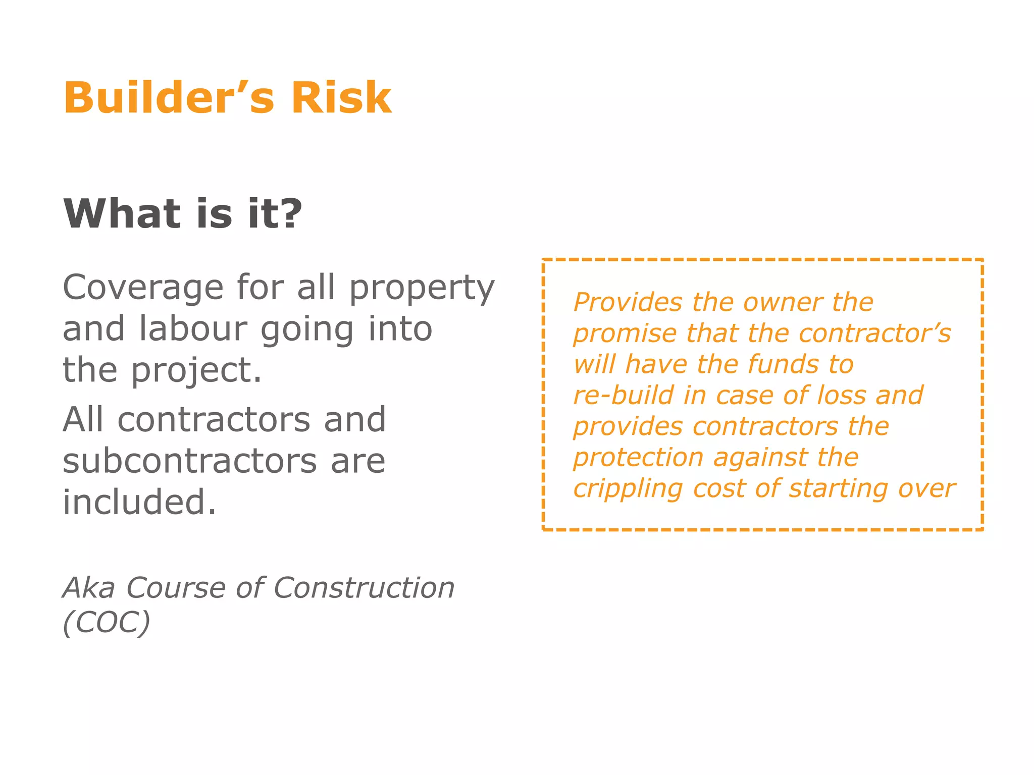 Builders risk wrap up insurance webinar april 12 | PPTX